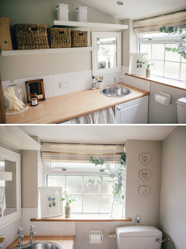 Neutral Utility Room with Natural Elements